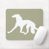 Tapis De Souris Saluki Silhouette (Avec souris)