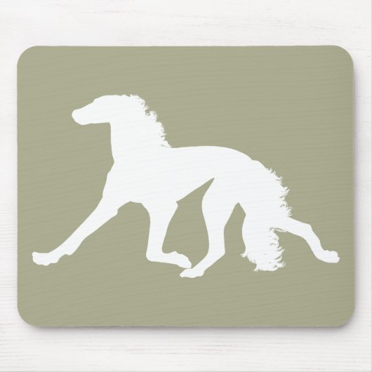 Tapis De Souris Saluki Silhouette (Devant)