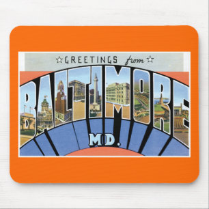 Tapis De Souris Salutations de Baltimore, le Maryland !