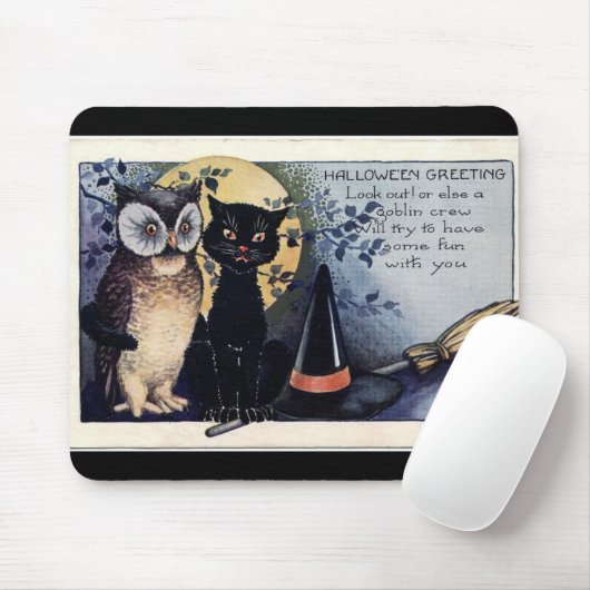Tapis De Souris Salutations de Halloween ! (Avec souris)