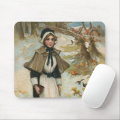 Tapis De Souris Salutations de la journée d'action de grâces avec (Avec souris)