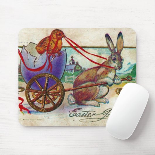 Tapis De Souris Salutations de Pâques (Avec souris)