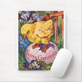 Tapis De Souris Salutations de Pâques (Avec souris)