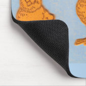 Tapis De Souris Salutations de Pâques Chicks Bleu (Coin)