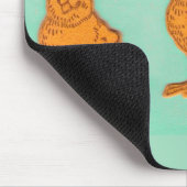 Tapis De Souris Salutations de Pâques Chicks Vert (Coin)