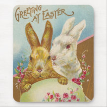 Salutations de Pâques Rabbit Vintage