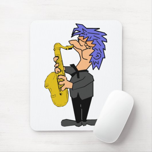 Tapis De Souris Sam saxophone (Avec souris)