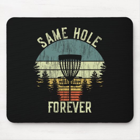 Tapis De Souris Same Hole Forever Party de bachelor drôle de golf (Devant)
