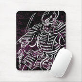 Tapis De Souris Samouraïs de shogoun - ligne blanche Mousepad de (Avec souris)