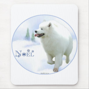Tapis De Souris Samoyed Noel