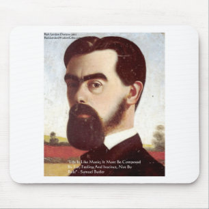 Tapis De Souris Samuel Butler "La vie/La musique" Citations de sag