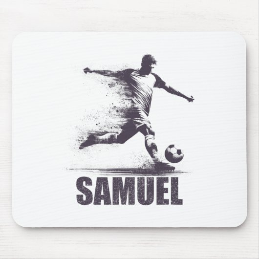 Tapis De Souris Samuel Soccer Boys Personalized First Name Samuel (Devant)