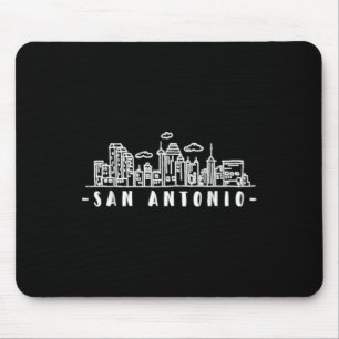 Tapis De Souris San Antonio Texas Skyline Tx Pride