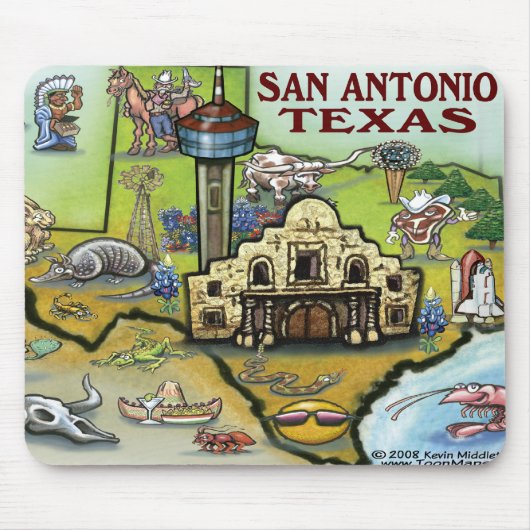 Tapis De Souris San Antonio TX (Devant)