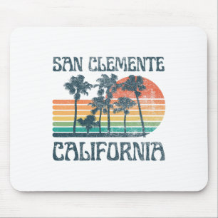 Tapis De Souris San Clemente Californie Plage Vacances d'été Vint