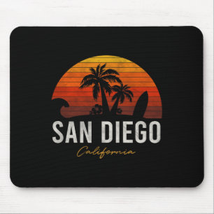 Tapis De Souris San Diego Beach California Palms Surf de vacances 