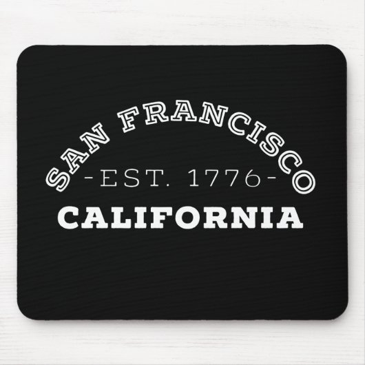 Tapis De Souris San Francisco Californie (Devant)