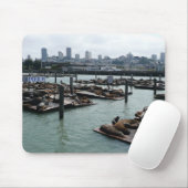 Tapis De Souris San Francisco et Pier 39 Sea Lions City Skyline (Avec souris)
