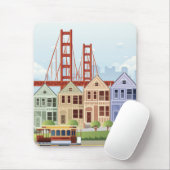 Tapis De Souris San Francisco | les dames peintes (Avec souris)