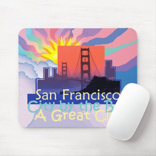 Tapis De Souris SAN FRANCISCO Mousepad (Avec souris)