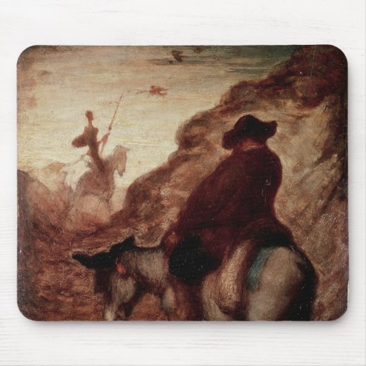 Tapis De Souris Sancho et Don don Quichotte, 19ème siècle (Devant)