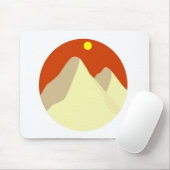 Tapis De Souris Sand Dunes Amongst Orange Sky (Avec souris)