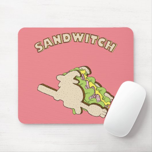Tapis De Souris Sandwitch (Avec souris)