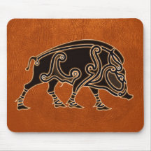 Tapis de souris sanglier celtique