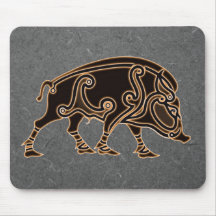 Tapis de souris sanglier celtique