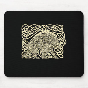Tapis De Souris Sanglier de l'entrelacs celtique - Autocollant de