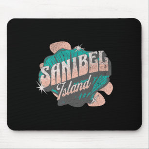 Tapis De Souris Sanibel Island Florida Beach Vintage