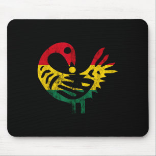 Tapis De Souris Sankofa African Bird Ghanese Flag Pride Junetdix