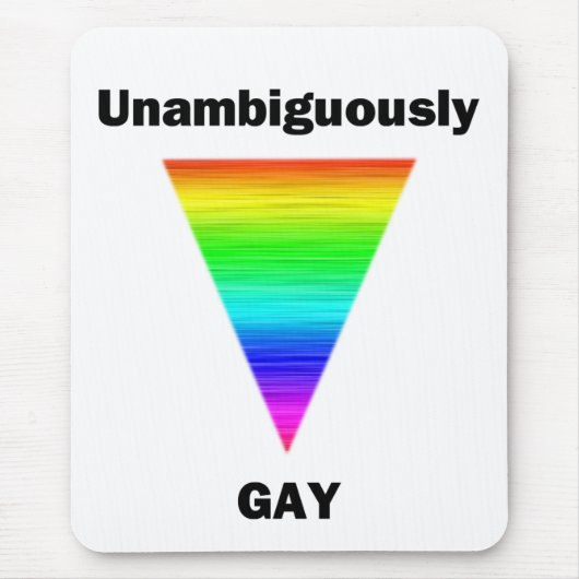 Tapis De Souris Sans ambiguïté Gay (Devant)