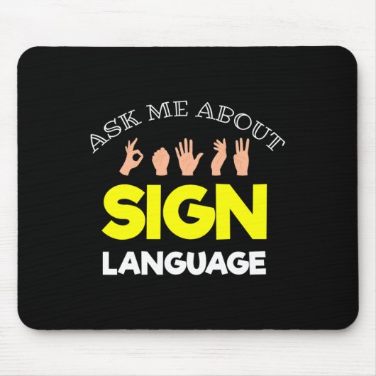 Tapis De Souris Sans Audience - Sourd - Incapable D'Entendre - Sou (Devant)