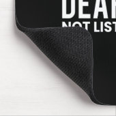 Tapis De Souris Sans Écouter Sourds-Muets (Coin)