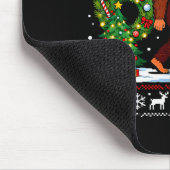 Tapis De Souris Santa Bigfoot Christmas Tree Funny Sasquatch 67 (Coin)