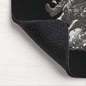 Tapis De Souris Santa Bulldogging Christmas Cowboy Santa Rodeo Xma (Coin)