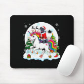 Tapis De Souris Santa Cane Corso Riding Unicorn Reindeer Christmas (Avec souris)