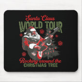 Tapis De Souris Santa Claus World Tour Rocking Around The Christma (Devant)