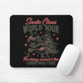 Tapis De Souris Santa Claus World Tour Rocking Around The Christma (Avec souris)