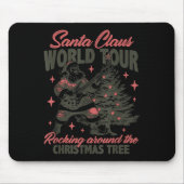 Tapis De Souris Santa Claus World Tour Rocking Around The Christma (Devant)