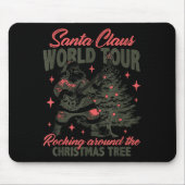 Tapis De Souris Santa Claus World Tour Rocking Around The Christma (Devant)