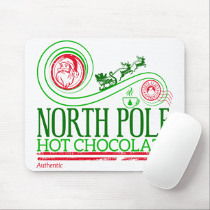 Tapis De Souris Santa Clause Pôle Nord Chocolat chaud