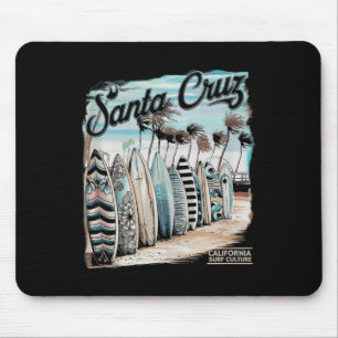 Tapis De Souris Santa Cruz Hommes Femmes Californie Rétro Coucher 