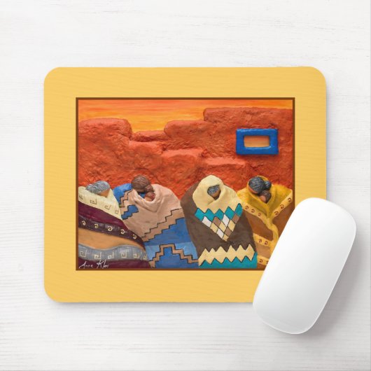 Tapis De Souris Santa Fe rêvant - Mousepad (Avec souris)