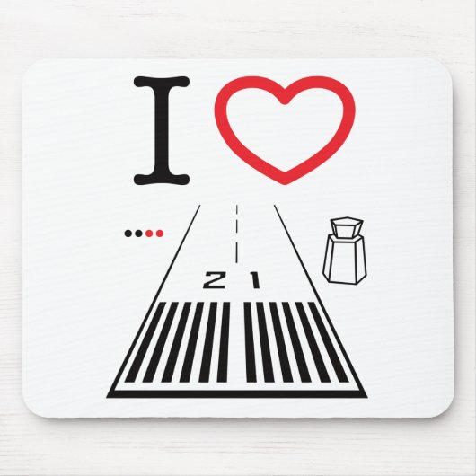 Tapis De Souris Santa Monica Airport Runway 21 (Devant)