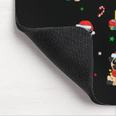 Tapis De Souris Santa Pug Light Gorgeous Reindeer Pajama Christmas (Coin)