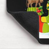 Tapis De Souris Santa Reindeer Elf Wildebeest In Christmas Socks U (Coin)
