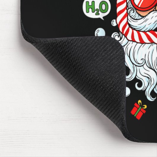 Tapis De Souris Santa Scuba Diving Equipment Funny Scuba Diver Chr (Coin)