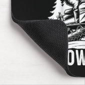 Tapis De Souris Santa Snowmobile Riding Snowmobiling Christmas (Coin)